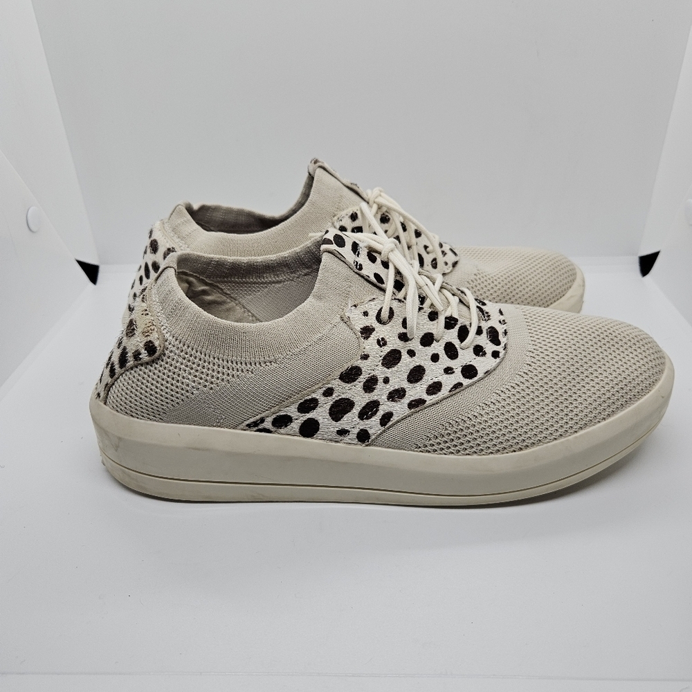 Mark Nason Shining Grayson animal print fur and mesh sneakers 8.5
